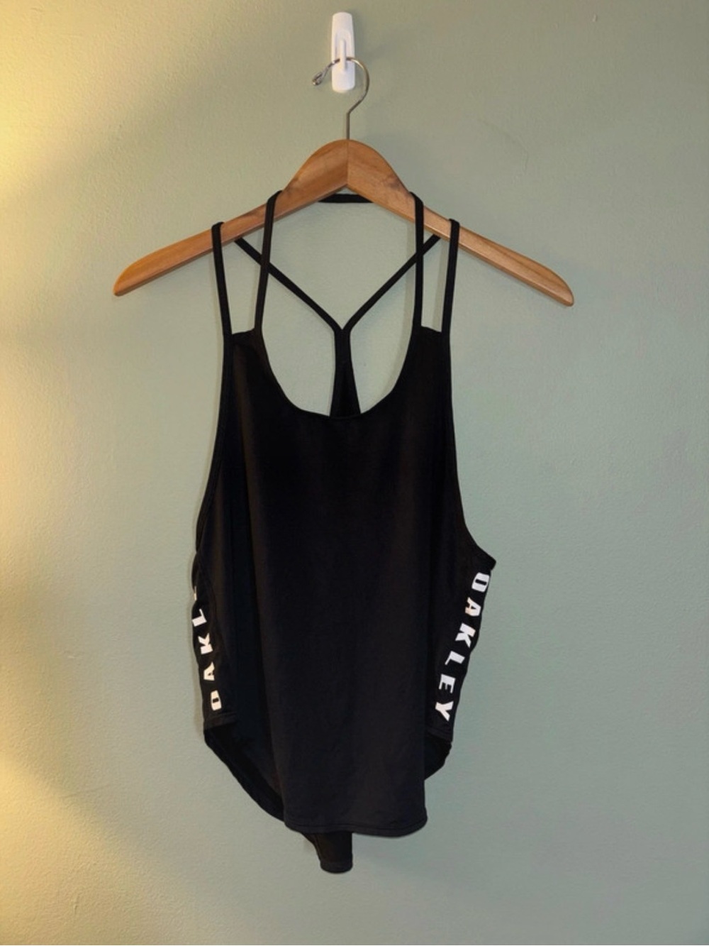 Oakley Black Racerback Tank with Side Logo